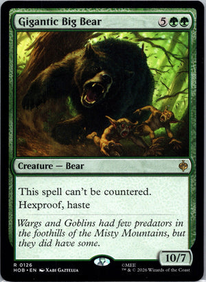 Gigantic Big Bear R The Hobbit 126 NM