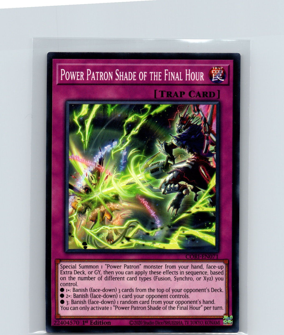 Power Patron Shade of the Final Hour 1st Ed Common Chaos Origins CORI-EN071 NM