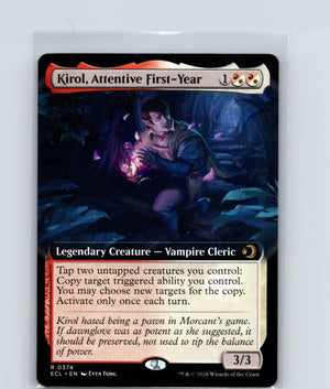 Kirol, Attentive First-Year (Extended Art) R Lorwyn Eclipsed 374 NM