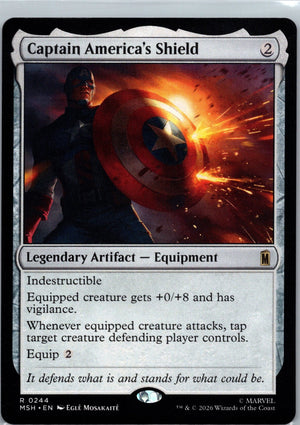 Captain America's Shield R Marvel Super Heroes 244 NM