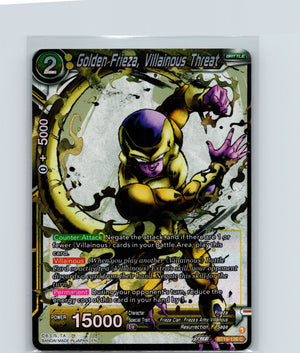 Golden Frieza, Villainous Threat Foil Common Fighter's Ambition BT19-126 NM
