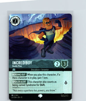 Incrediboy - Buddy Pine (Epic) Holo Epic Wilds Unknown 221/204 NM