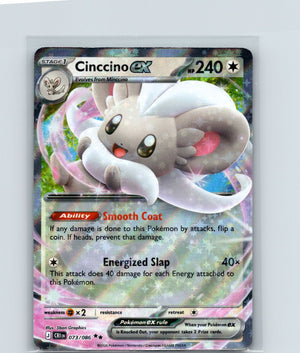 Cinccino ex Holo Double Rare ME04: Chaos Rising 073/086 NM