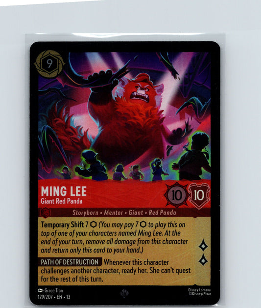 Ming Lee - Giant Red Panda Super Rare Attack of the Vine! 129/207 NM