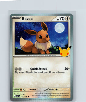 Eevee Holo Common ME: 30th Celebration 118/128 NM
