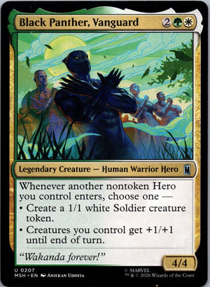 Black Panther, Vanguard U Marvel Super Heroes 207 NM