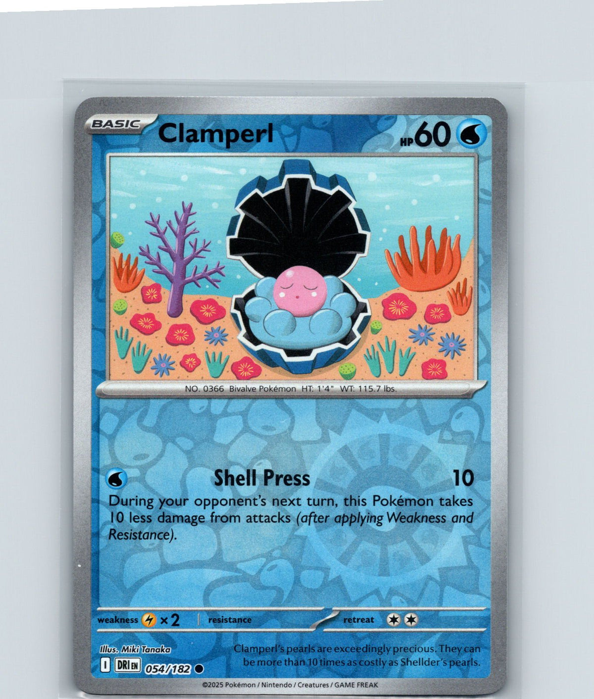 Clamperl Common SV10: Destined Rivals 054/182 NM