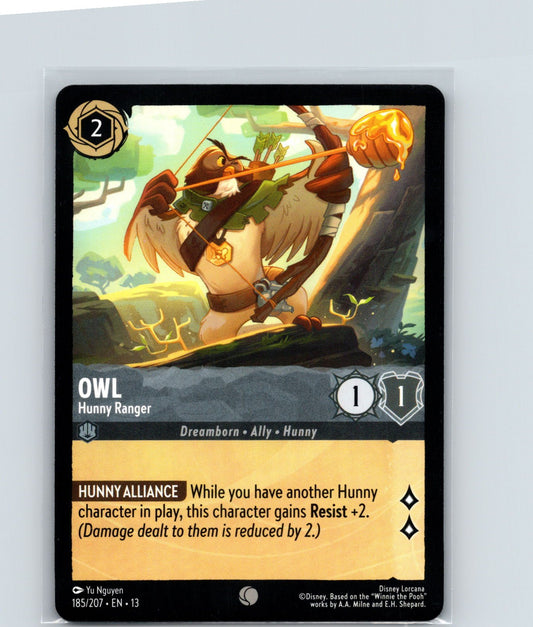 Owl - Hunny Ranger Common Attack of the Vine! 185/207 NM
