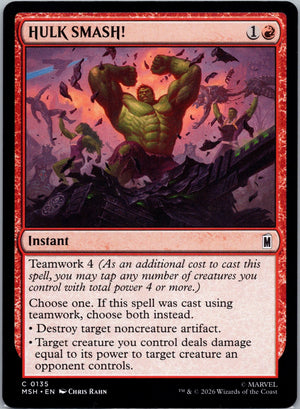 HULK SMASH! C Marvel Super Heroes 135 NM