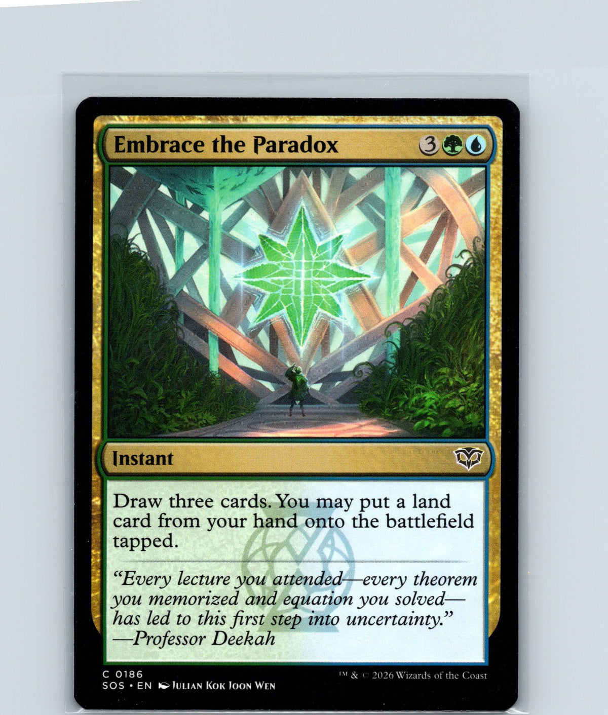 Embrace the Paradox C Secrets of Strixhaven 186 NM