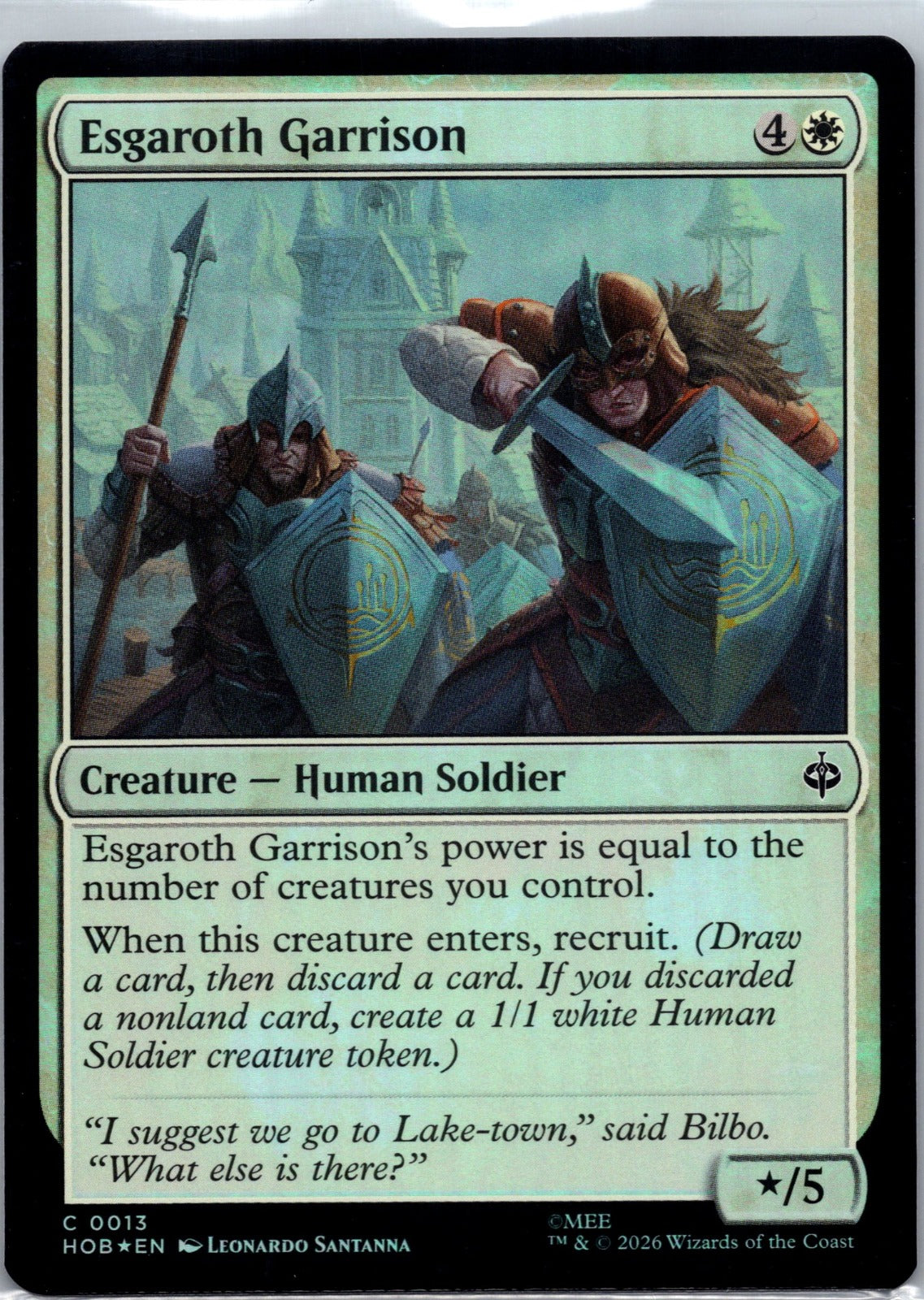Esgaroth Garrison Foil C The Hobbit 13 NM
