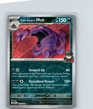 Team Rocket's Muk Uncommon SV10: Destined Rivals 124/182 NM