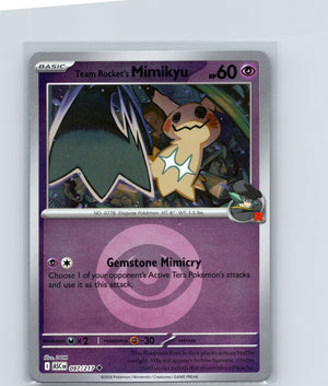 Team Rocket's Mimikyu (Cosmos Holo) Holo Uncommon Blister Exclusives 097/217 NM