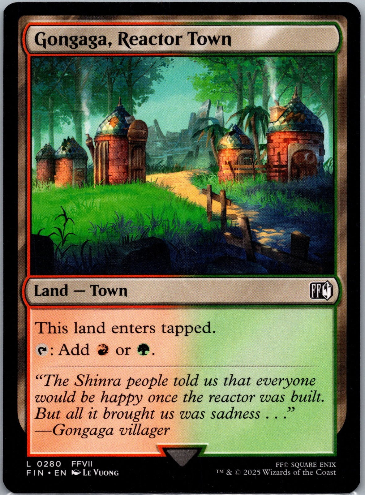 Gongaga, Reactor Town L FINAL FANTASY 280 NM