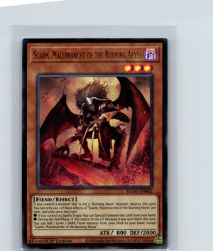 Scarm, Malebranche of the Burning Abyss 1st Edition Ultra Rare BLGG-EN062 NM