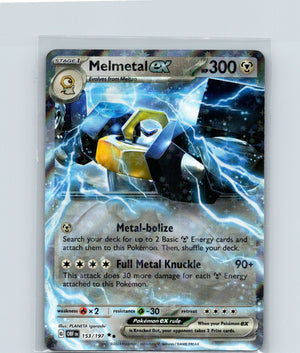 Melmetal ex Holo Double Rare SV03: Obsidian Flames 153/197 NM