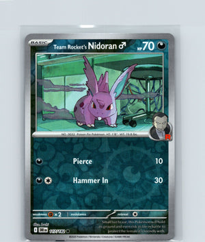 Team Rocket's Nidoran M Reverse Holo Common SV10: Destined Rivals 117/182 NM