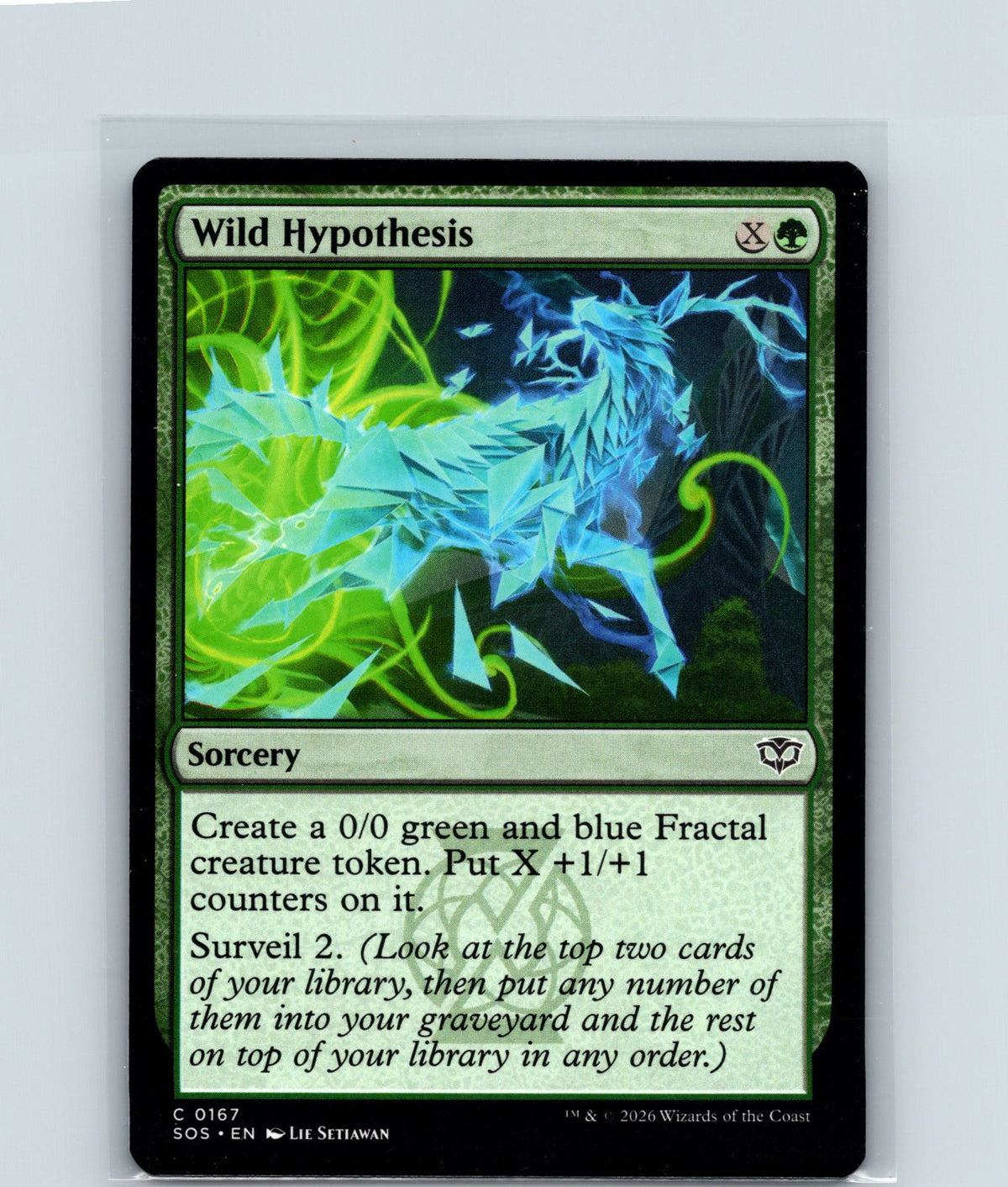 Wild Hypothesis C Secrets of Strixhaven 167 NM