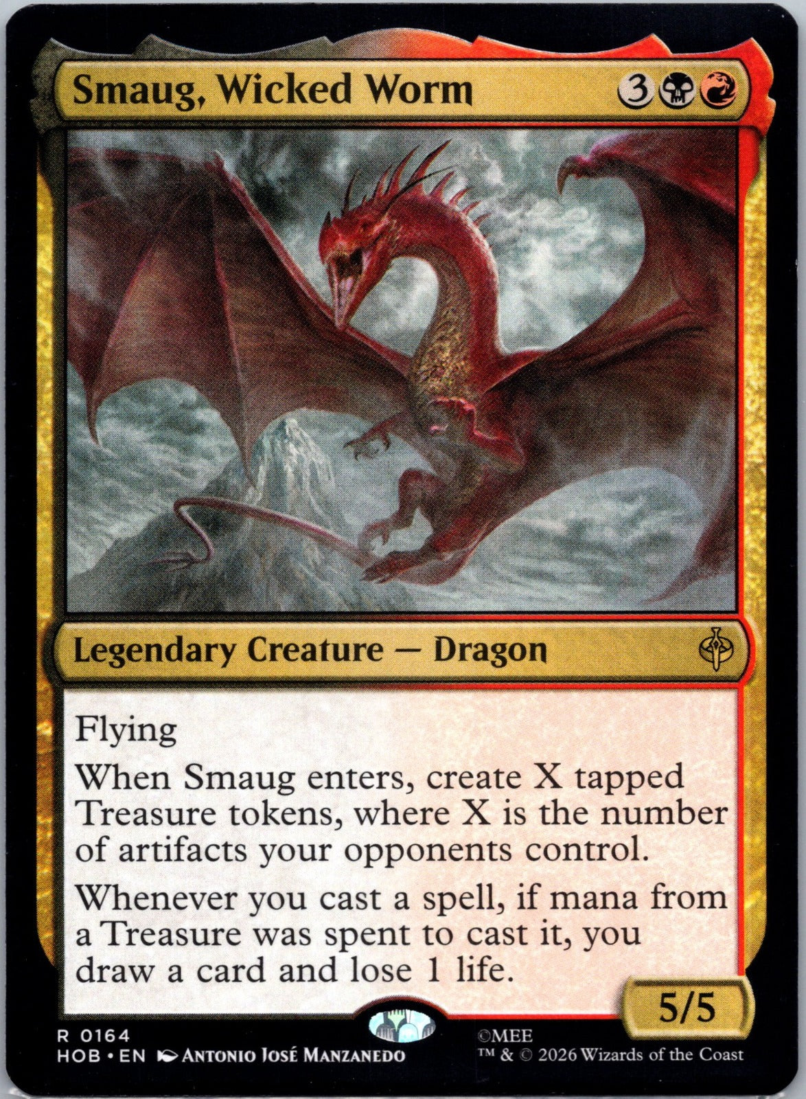 Smaug, Wicked Worm R The Hobbit 164 NM
