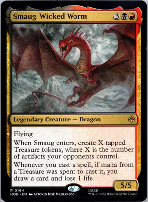Smaug, Wicked Worm R The Hobbit 164 NM