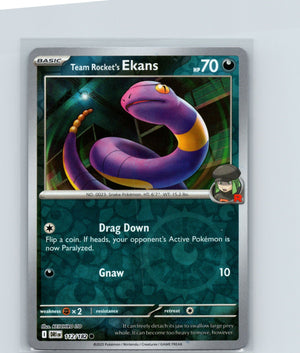 Team Rocket's Ekans Common SV10: Destined Rivals 112/182 NM