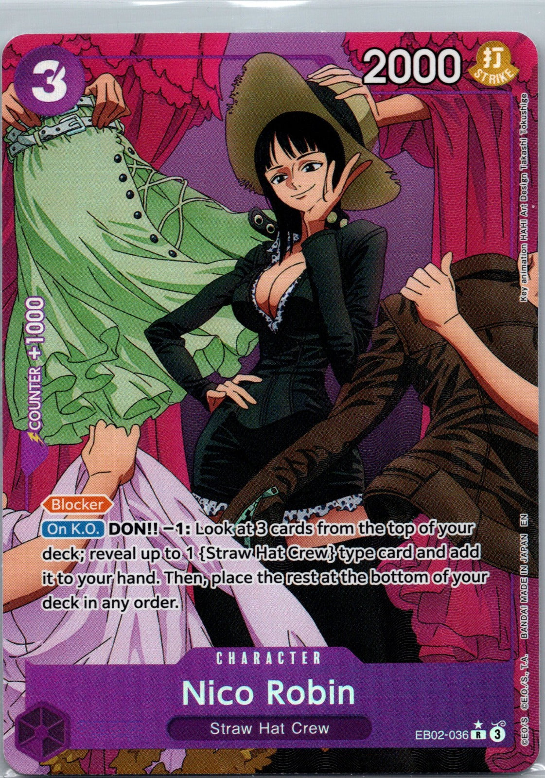 Nico Robin Alternate Art Foil R Extra Booster: Anime 25th Collection EB02-036 NM