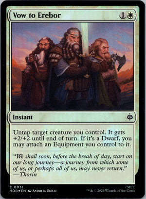 Vow to Erebor Foil C The Hobbit 31 NM