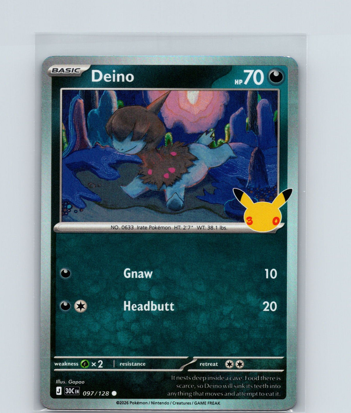 Deino Holo Common ME: 30th Celebration 097/128 NM