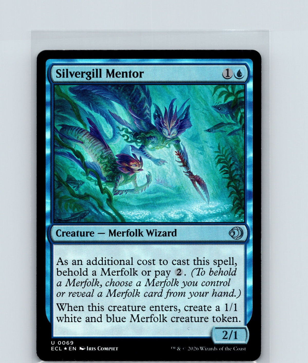 Silvergill Mentor Foil U Lorwyn Eclipsed 69 NM