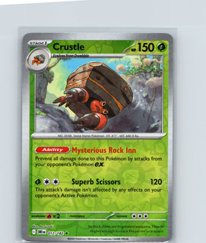 Crustle Reverse Holo Rare SV10: Destined Rivals 012/182 NM