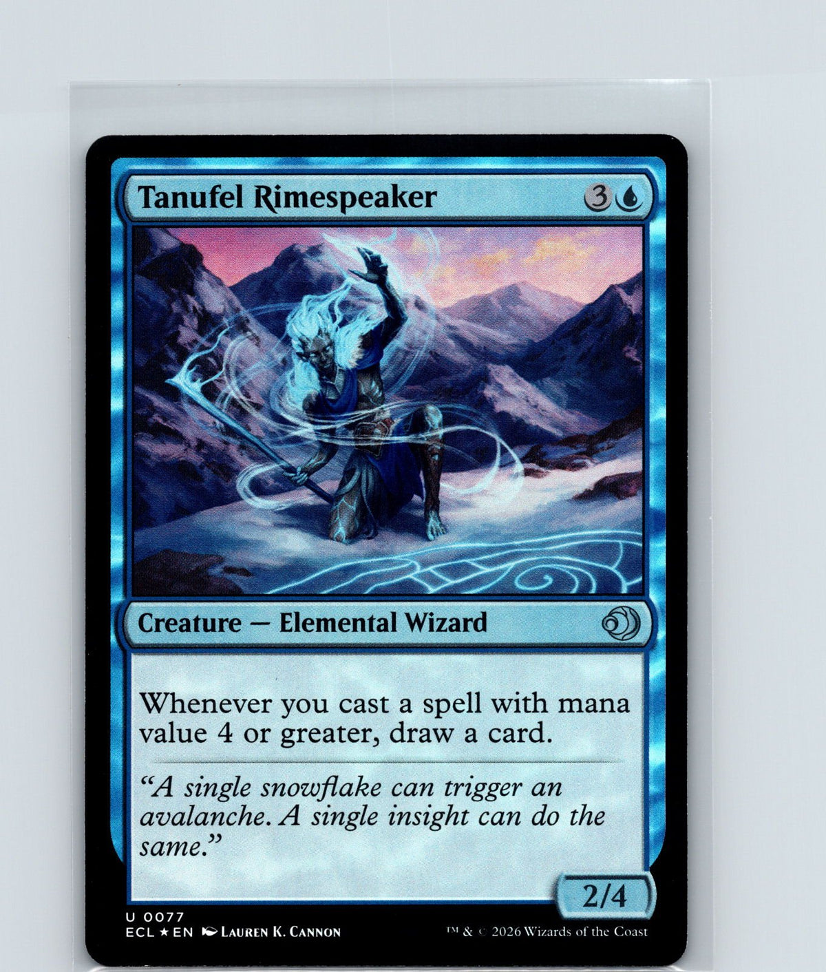 Tanufel Rimespeaker Foil U Lorwyn Eclipsed 77 NM