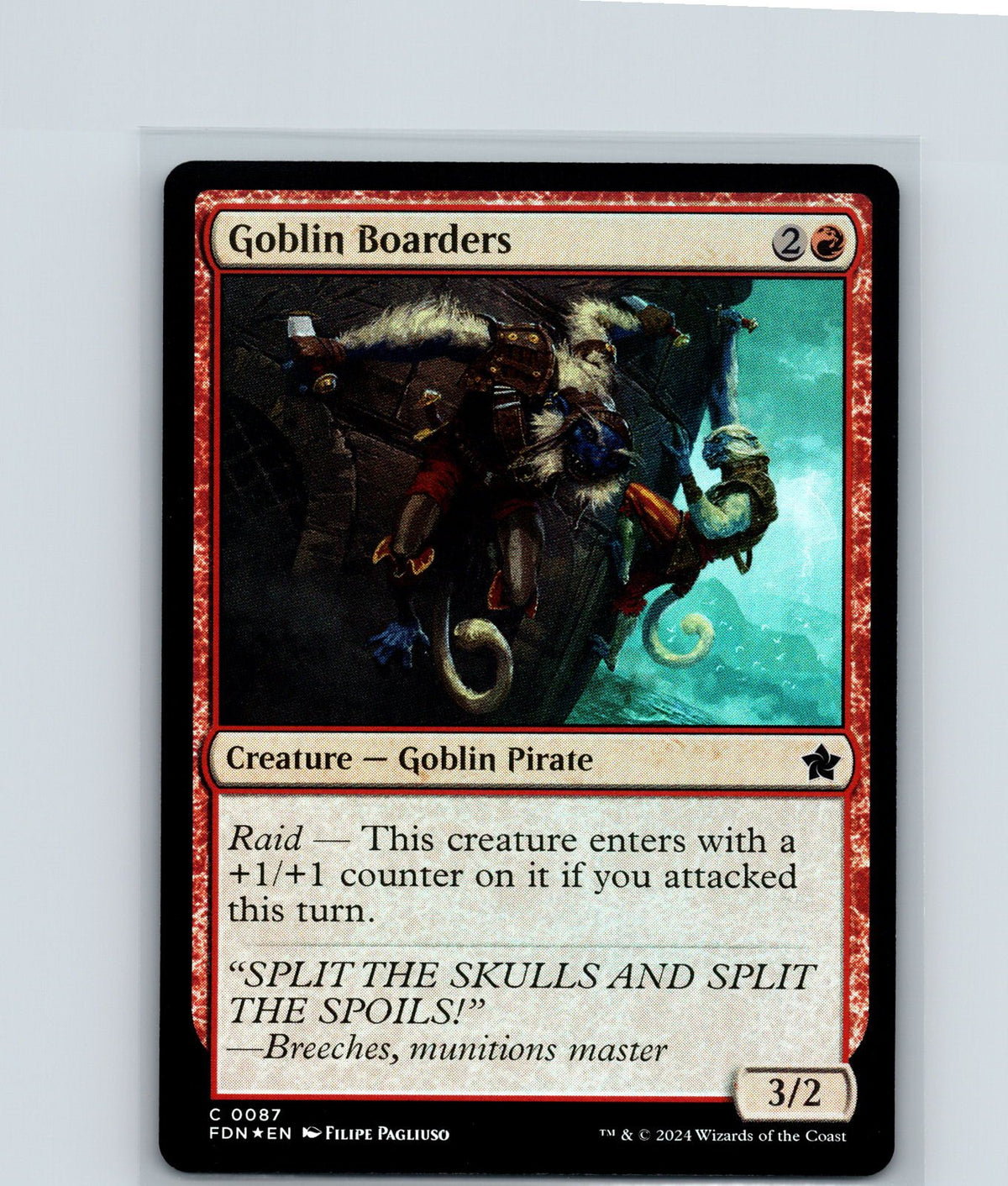 Goblin Boarders Foil C Foundations 87 NM