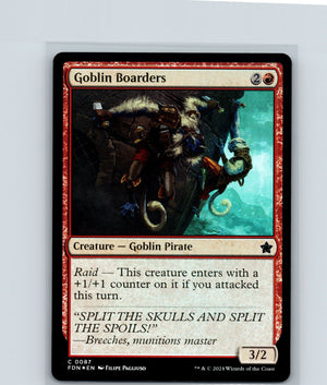Goblin Boarders Foil C Foundations 87 NM