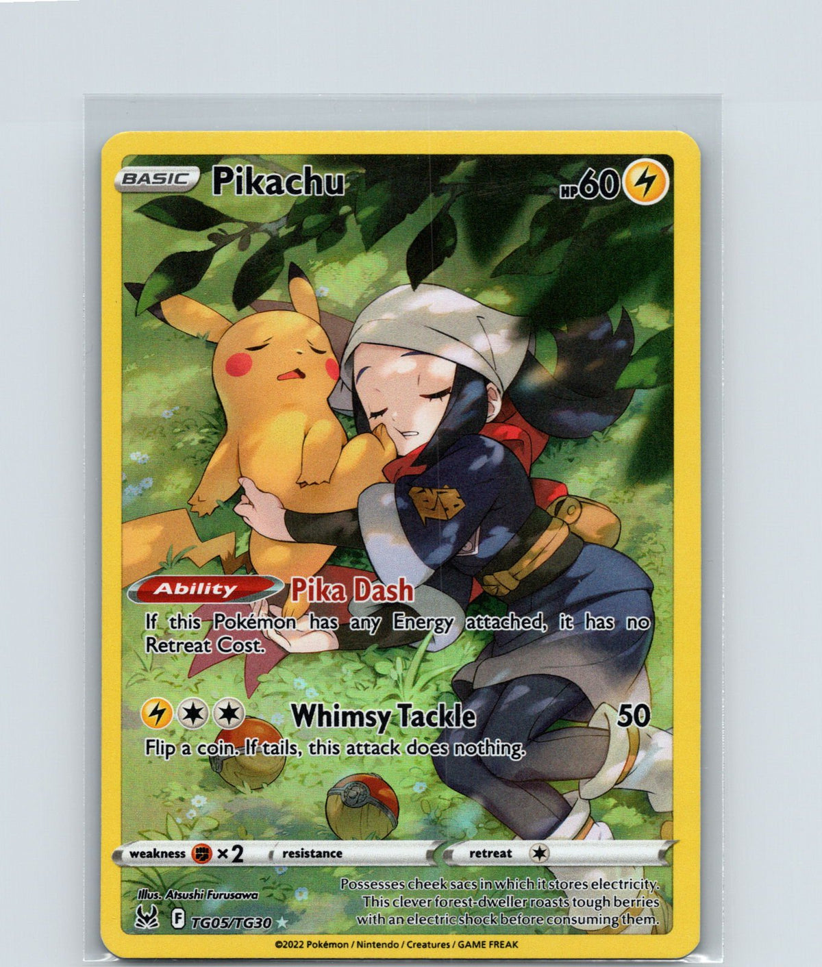 Pikachu Holo Ultra Rare SWSH11: Lost Origin Trainer Gallery TG05/TG30 NM