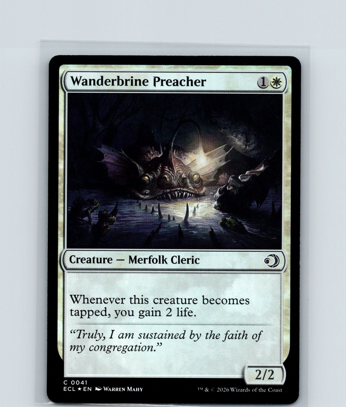 Wanderbrine Preacher Foil C Lorwyn Eclipsed 41 NM