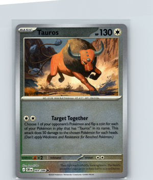 Tauros Reverse Holo Uncommon ME04: Chaos Rising 069/086 NM