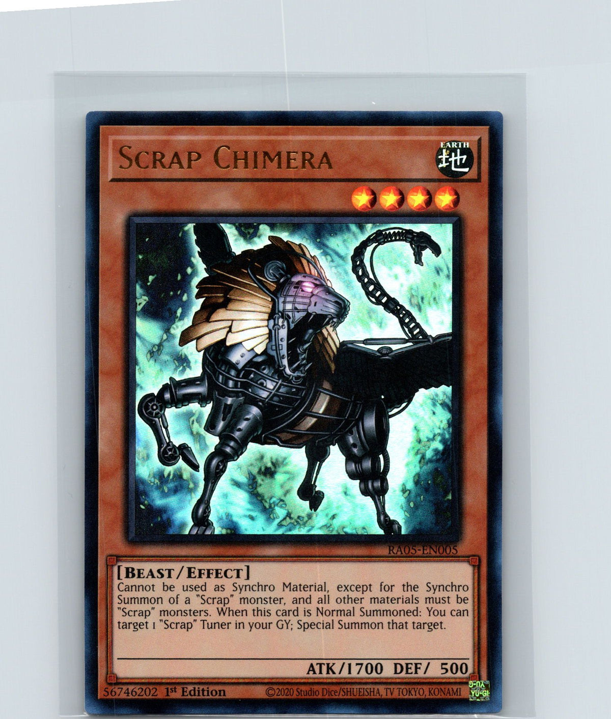 Scrap Chimera 1st Edition Ultra Rare Rarity Collection 5 RA05-EN005 NM