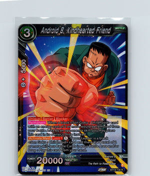 Android 8, Kindhearted Friend Foil Rare Fighter's Ambition BT19-136 NM