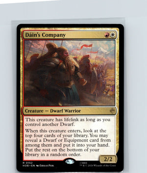 Dain's Company R The Hobbit 152 NM