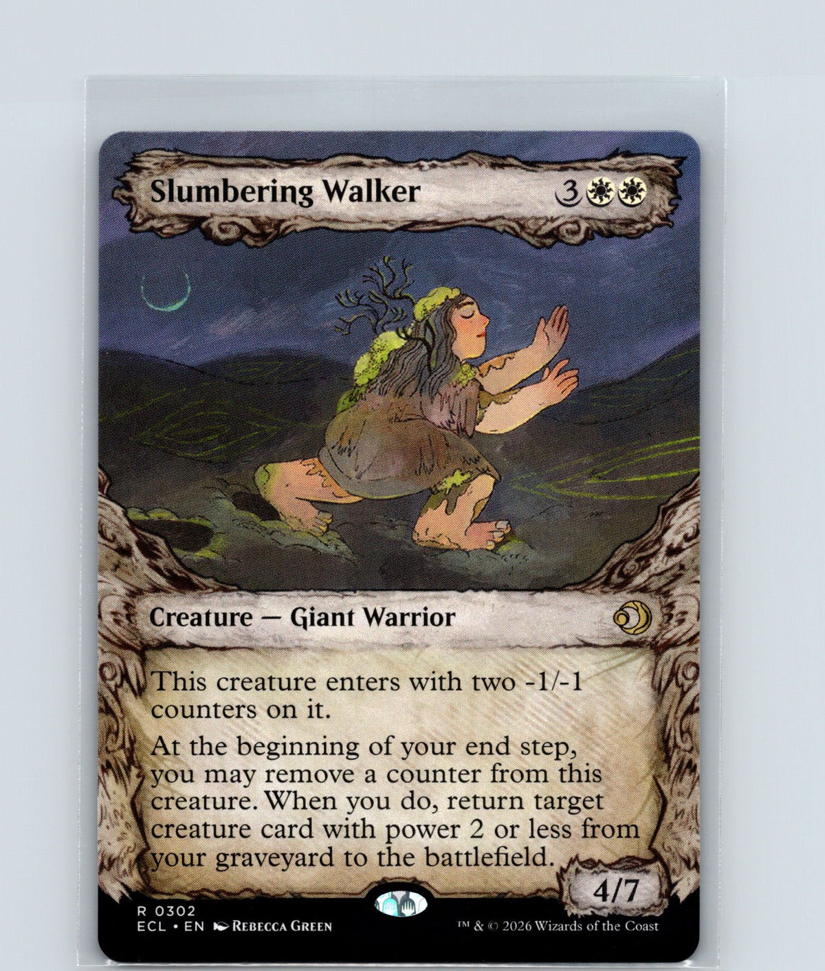 Slumbering Walker (Showcase) R Lorwyn Eclipsed 302 NM