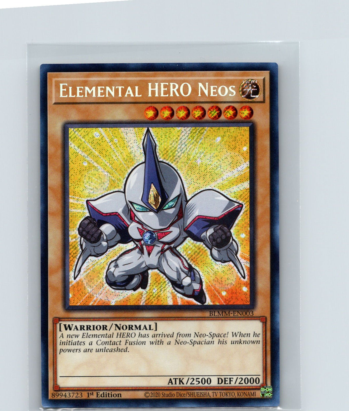 Elemental HERO Neos 1st Edition Secret Rare BLMM-EN003 NM