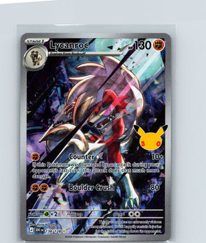 Lycanroc Illustration Rare ME: 30th Celebration 138/128 NM