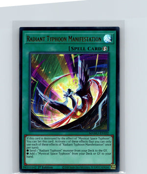 Radiant Typhoon Manifestation 1st Edition Ultra Rare MAMO-EN102 NM