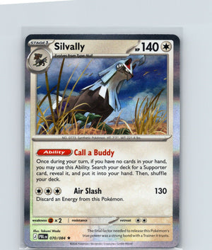 Silvally Holo Rare ME05: Pitch Black 070/084 NM