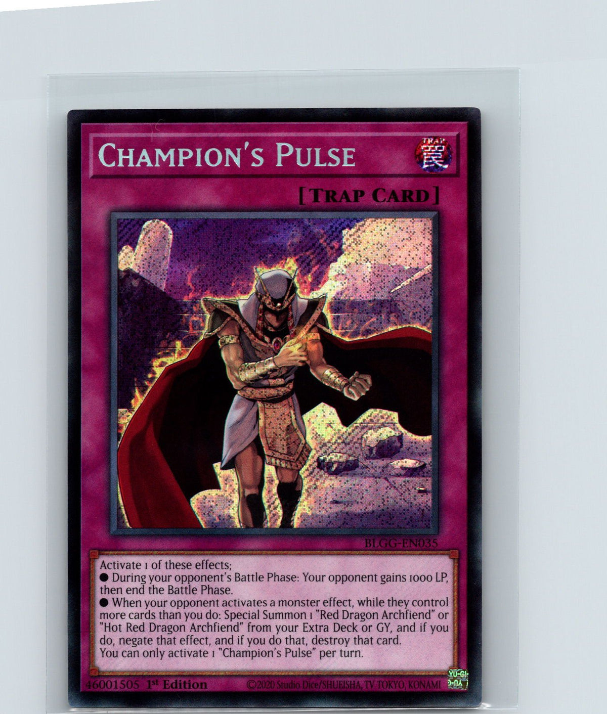 Champion's Pulse 1st Edition Secret Rare  BLGG-EN035 NM
