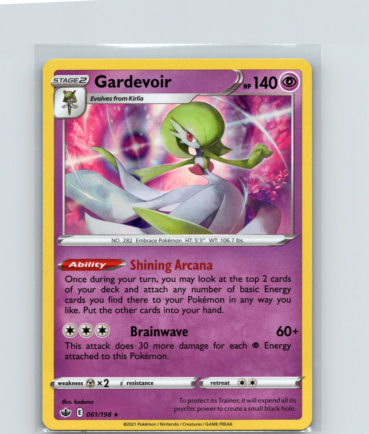 Gardevoir Holo Rare SWSH06: Chilling Reign 061/198 NM
