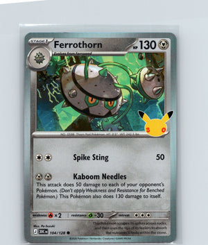 Ferrothorn Holo Common ME: 30th Celebration 104/128 NM