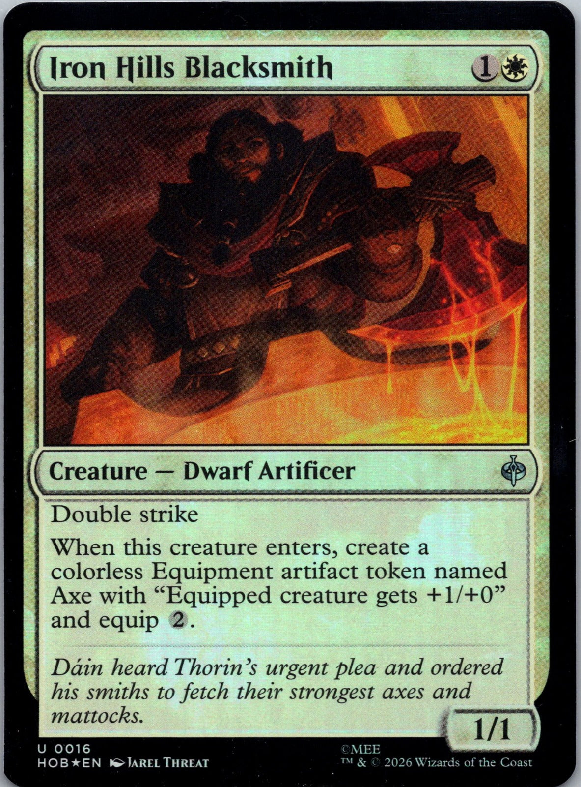 Iron Hills Blacksmith Foil U The Hobbit 16 NM