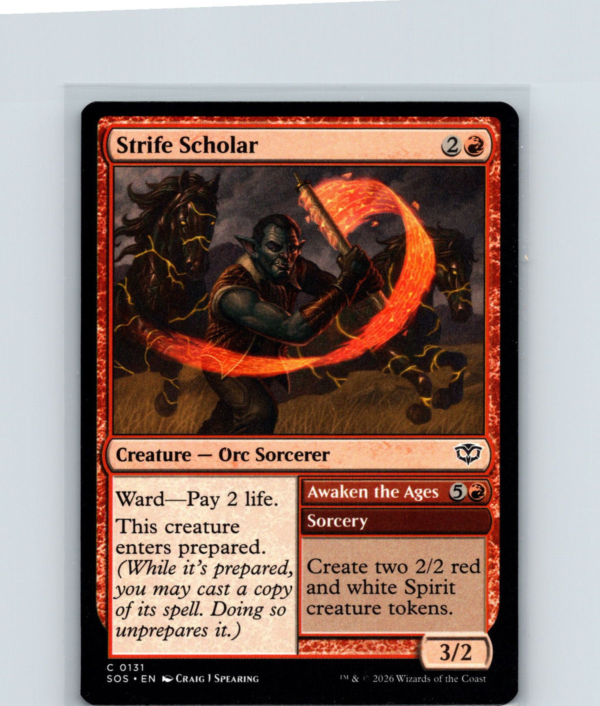 Strife Scholar C Secrets of Strixhaven 131 NM