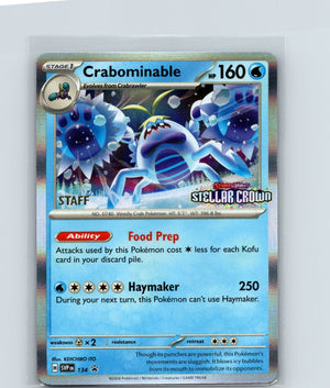 Crabominable  134 [Staff] Holo Promo SV: Scarlet & Violet Promo Cards 134/142 NM